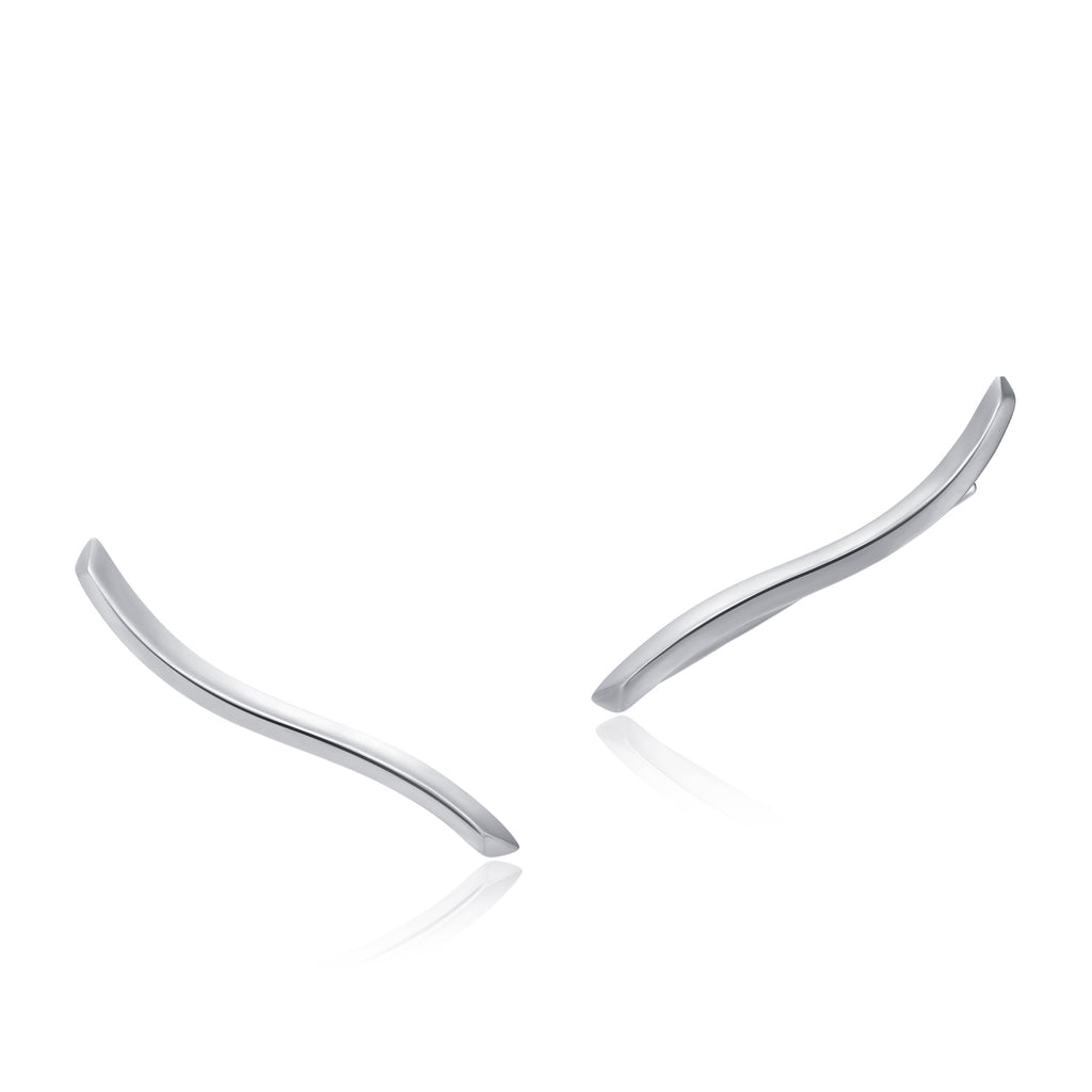 modern ear climbers jewelry earrings silver gold