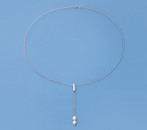 Sterling Silver Pendant with 5.5-6mm Round Shape Freshwater Pearl