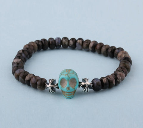 Silver Bracelet with Rhyolite