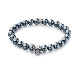 Sterling Silver Bracelet with Black Agate - Wing Wo Hing Jewelry Group - Pearl Jewelry Manufacturer - 3