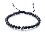 Sterling Silver Bracelet with Black Agate - Wing Wo Hing Jewelry Group - Pearl Jewelry Manufacturer - 1