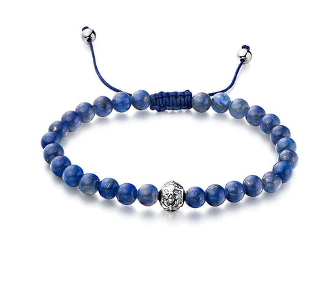 Sterling Silver Bracelet with Black Agate