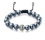 Sterling Silver Bracelet with Black Agate - Wing Wo Hing Jewelry Group - Pearl Jewelry Manufacturer - 3
