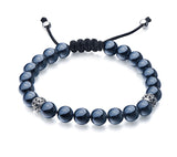Sterling Silver Bracelet with Black Agate - Wing Wo Hing Jewelry Group - Pearl Jewelry Manufacturer - 3