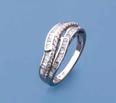 Sterling Silver Ring with Cubic Zirconia