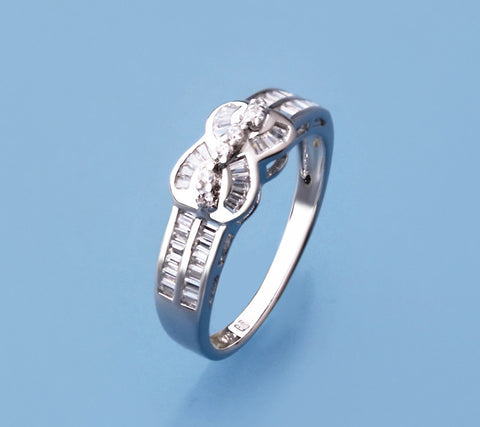 Sterling Silver Ring with Cubic Zirconia