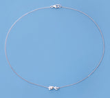 Sterling Silver Pendant with 4-4.5mm Button Shape Freshwater Pearl - Wing Wo Hing Jewelry Group - Pearl Jewelry Manufacturer