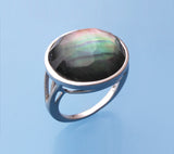 Sterling Silver Ring with Mother of Pearl - Wing Wo Hing Jewelry Group - Pearl Jewelry Manufacturer