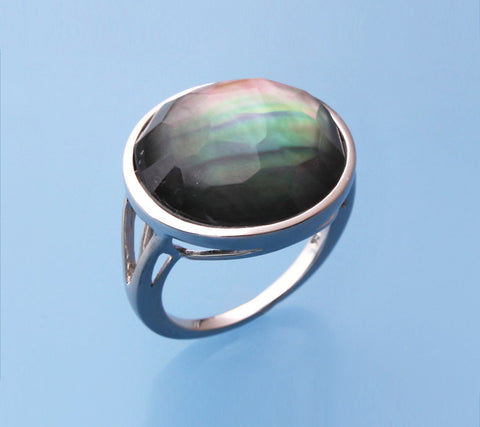 Sterling Silver Ring with Mother of Pearl