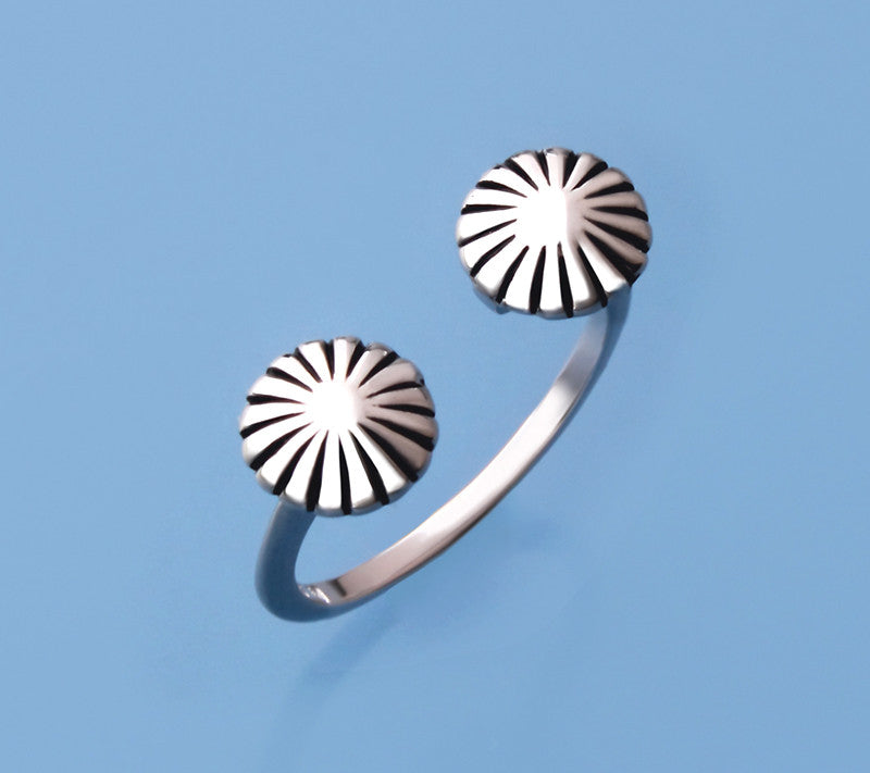 White and Black Plated Silver Ring - Wing Wo Hing Jewelry Group - Pearl Jewelry Manufacturer