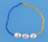 9-9.5mm Oval Shape Freshwater Pearl with Agate - Wing Wo Hing Jewelry Group - Pearl Jewelry Manufacturer