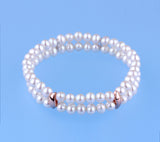 Sterling Silver with 5-5.5mm Potato Shape Freshwater Pearl Bracelet - Wing Wo Hing Jewelry Group - Pearl Jewelry Manufacturer