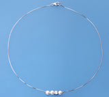 Sterling Silver Pendant with 5.5-6mm Button Shape Freshwater Pearl and Cubic Zirconia - Wing Wo Hing Jewelry Group - Pearl Jewelry Manufacturer