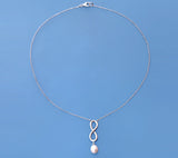 Sterling Silver Pendant with 7.5-8mm Drop Shape Freshwater Pearl - Wing Wo Hing Jewelry Group - Pearl Jewelry Manufacturer