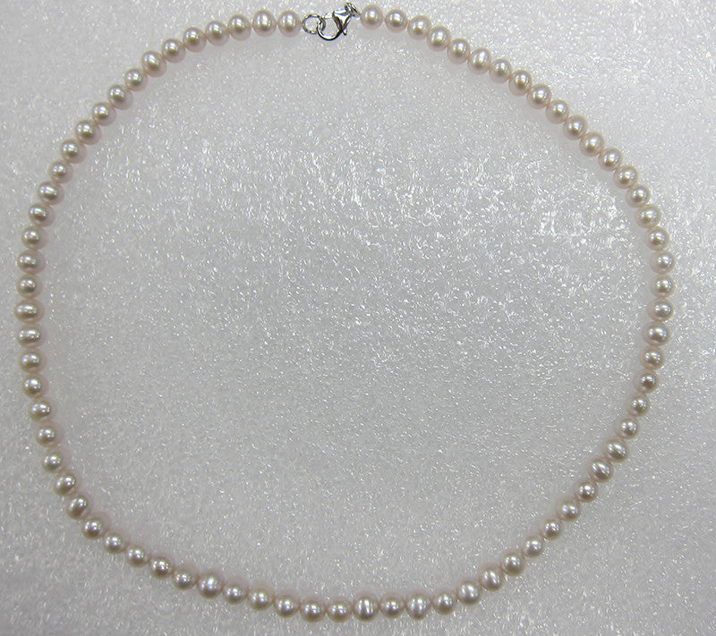 Sterling Silver Freshwater Pearl Necklace - Wing Wo Hing Jewelry Group - Pearl Jewelry Manufacturer
