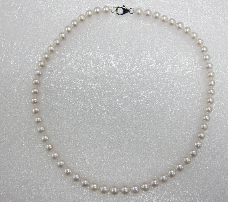 Sterling Silver Freshwater Pearl Necklace - Wing Wo Hing Jewelry Group - Pearl Jewelry Manufacturer