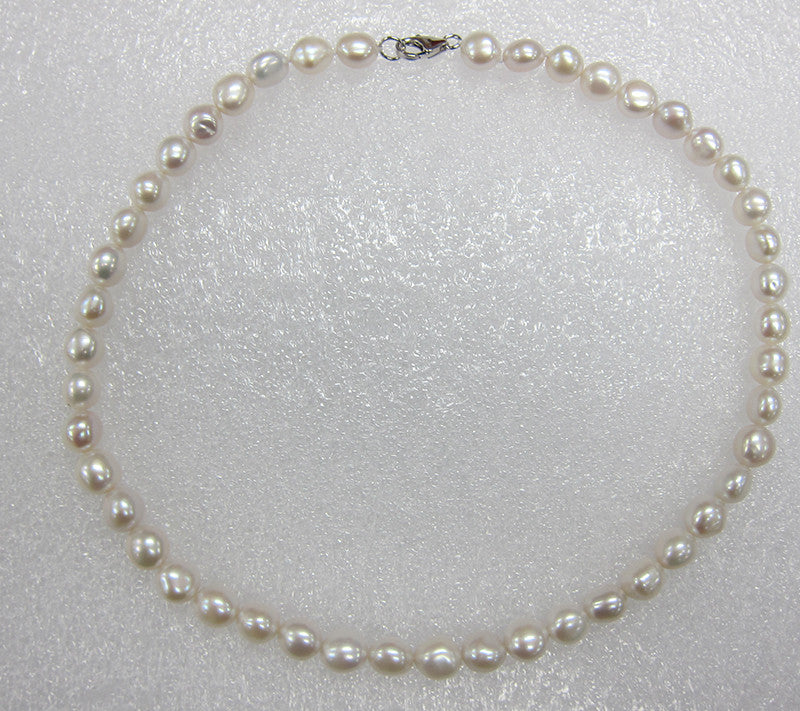 Sterling Silver Freshwater Pearl Necklace - Wing Wo Hing Jewelry Group - Pearl Jewelry Manufacturer