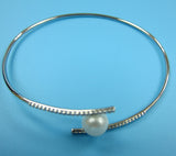 Sterling Silver Freshwater Pearl Bangle - Wing Wo Hing Jewelry Group - Pearl Jewelry Manufacturer