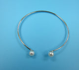 Sterling Silver Freshwater Pearl Bangle - Wing Wo Hing Jewelry Group - Pearl Jewelry Manufacturer