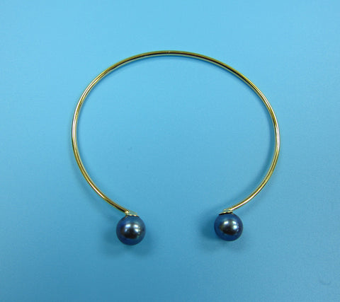 Sterling Silver Freshwater Pearl Bangle