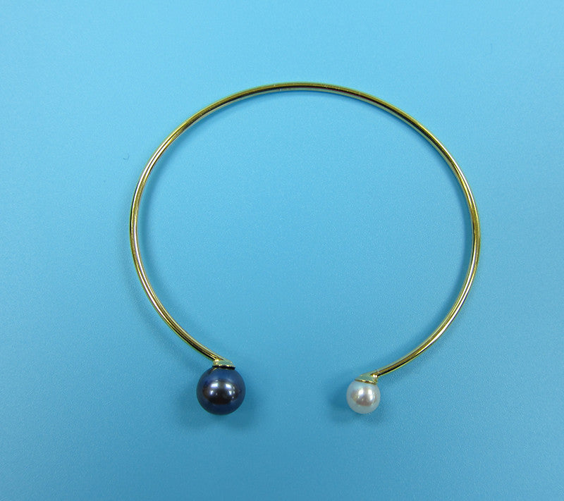 Sterling Silver Freshwater Pearl Bangle - Wing Wo Hing Jewelry Group - Pearl Jewelry Manufacturer