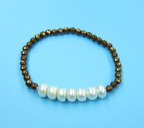 Sterling Silver Freshwater Pearl Bracelet