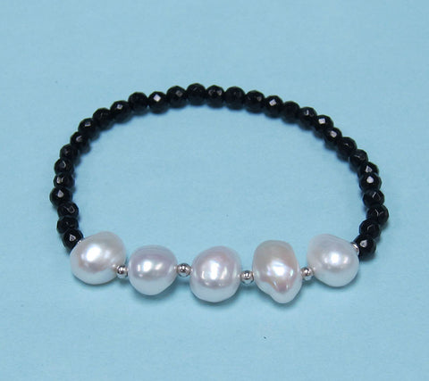 Sterling Silver Freshwater Pearl Bracelet