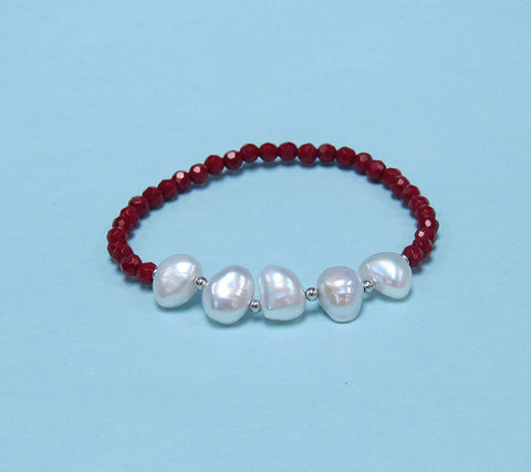 Sterling Silver Freshwater Pearl Bracelet