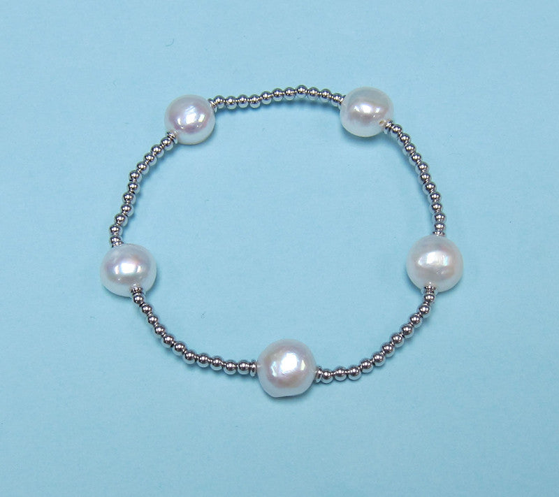 Sterling Silver Freshwater Pearl Bracelet - Wing Wo Hing Jewelry Group - Pearl Jewelry Manufacturer