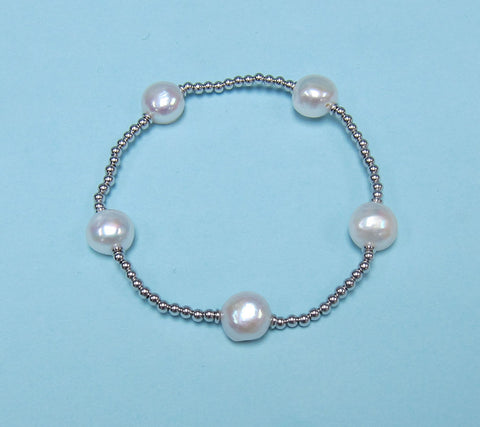 Sterling Silver Freshwater Pearl Bracelet