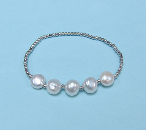 Sterling Silver Freshwater Pearl Bracelet