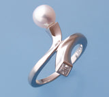 Sterling Silver Freshwater Pearl Ring - Wing Wo Hing Jewelry Group - Pearl Jewelry Manufacturer