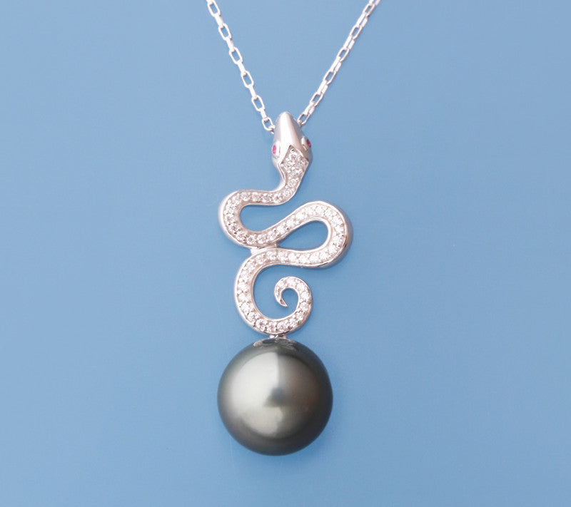 Sterling Silver Tahitian Pearl Pendant - Wing Wo Hing Jewelry Group - Pearl Jewelry Manufacturer