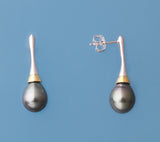 Sterling Silver Tahitian Pearl Earrings - Wing Wo Hing Jewelry Group - Pearl Jewelry Manufacturer