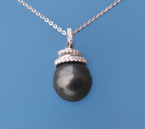 Sterling Silver Tahitian Pearl Pendant