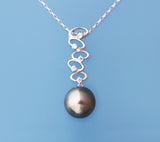 Sterling Silver Tahitian Pearl Pendant - Wing Wo Hing Jewelry Group - Pearl Jewelry Manufacturer