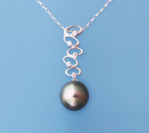 Sterling Silver Tahitian Pearl Pendant