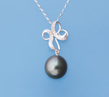 Sterling Silver Tahitian Pearl Pendant - Wing Wo Hing Jewelry Group - Pearl Jewelry Manufacturer