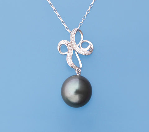 Sterling Silver Tahitian Pearl Pendant