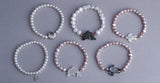 Sterling Silver Bracelet with 5.5-6mm Potato Shape Freshwater Pearl