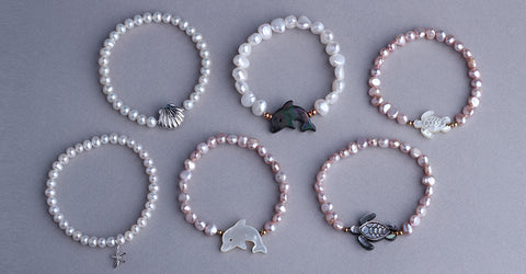 Sterling Silver Bracelet with 5.5-6mm Potato Shape Freshwater Pearl