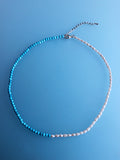 Freshwater Pearl necklace Turquoise Stone