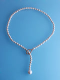 Freshwater Pearl choker rose gold infinity