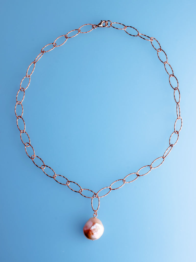 Natural Color Freshwater Pearl Sparkle Necklace