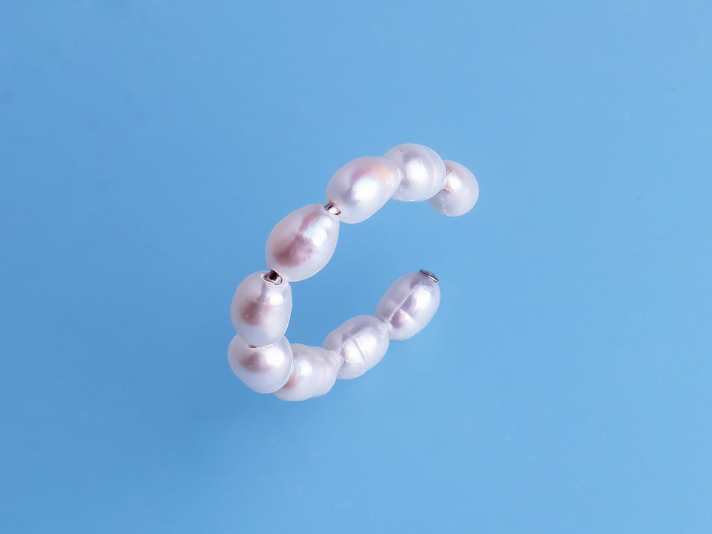 Freshwater Pearl Earrings Cuff earcuff clip on earrings