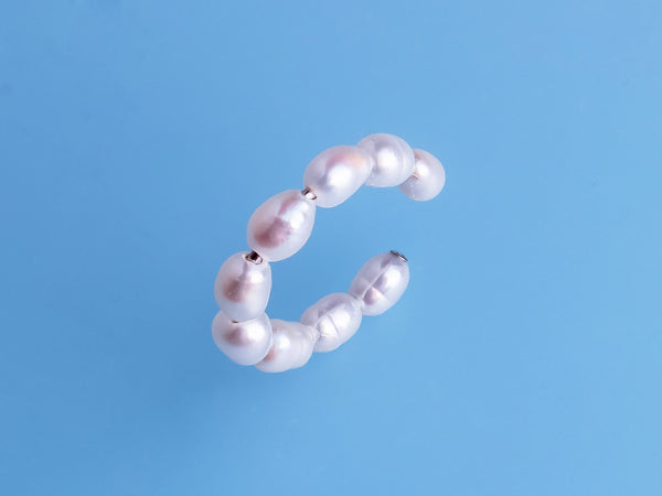 Freshwater Pearl Earrings Cuff earcuff clip on earrings