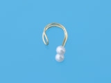earring cuff earcuff pearl silver modern designer jewelry factory wholesale