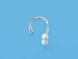 earring cuff earcuff pearl silver modern designer jewelry factory wholesale clip on 