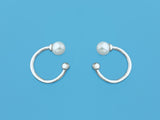 freshwater cultured pearl ear cuff earrings silver 925 sterling