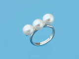 balanced freshwater cultured pearl ring silver 925 sterling
